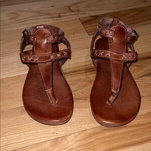BED|STU Tan Leather Sandals